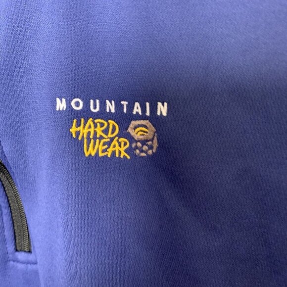 Mountain Hardwear Jacket Women’s Blue Outdoor Soft Shell Quarter Zip Vintage - Picture 4 of 12